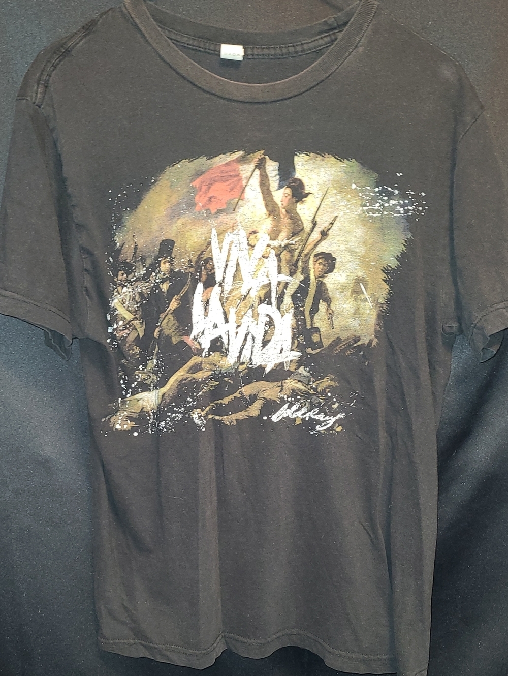 Coldplay Viva La Vida 2008 World Tour Concert Album T Shirt Merch Small Band Tee